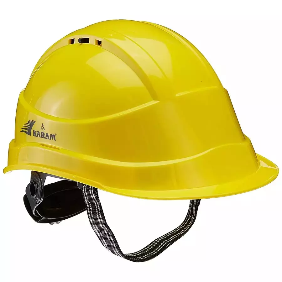 Yellow safety helmet